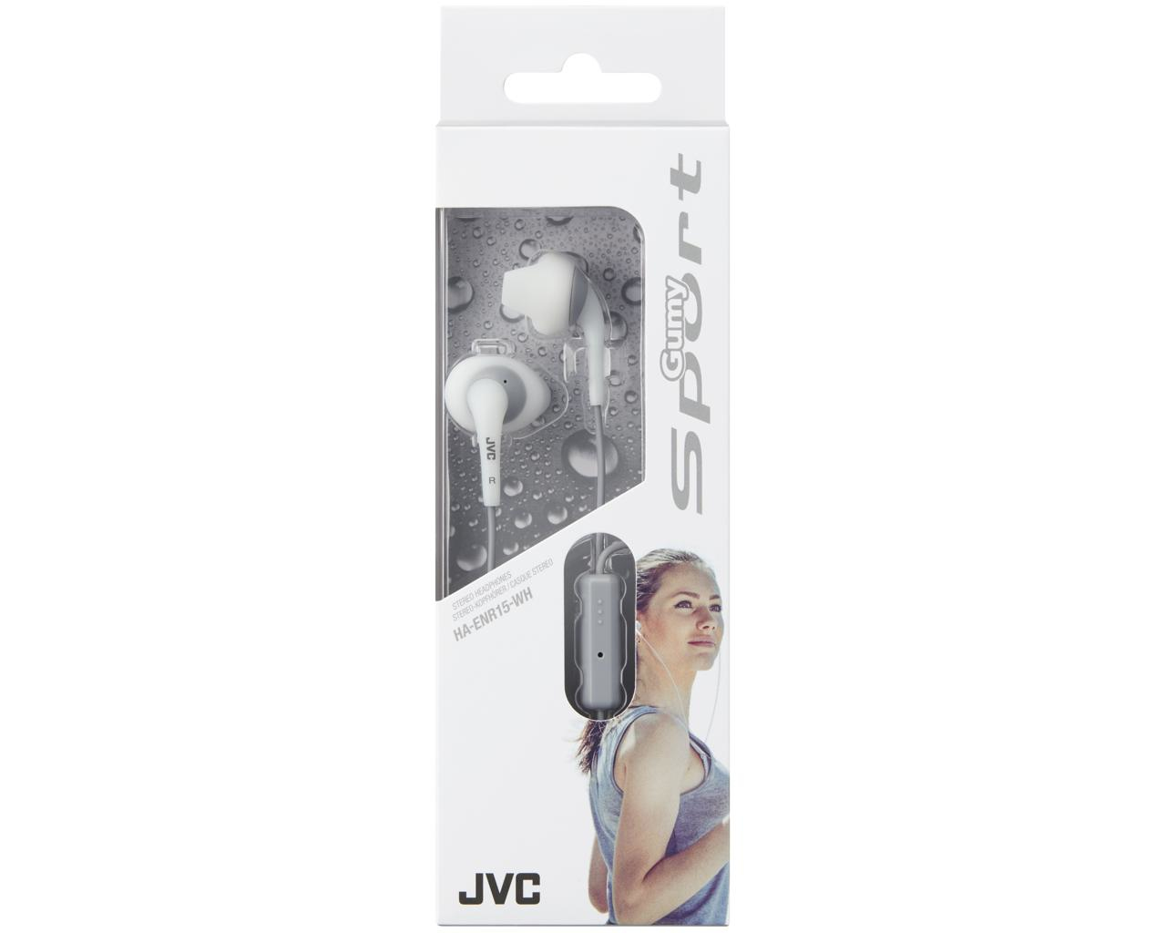 JVC HA-ENR15-WH-E In ear headphones with remote & mic – image 2