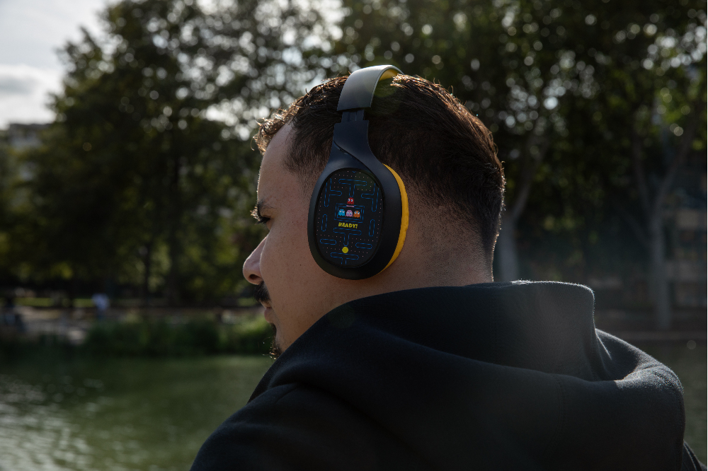 Konix 82541120664 headphones/headset Wired & Wireless Head-band Calls/Music Bluetooth Black, Yellow – image 9