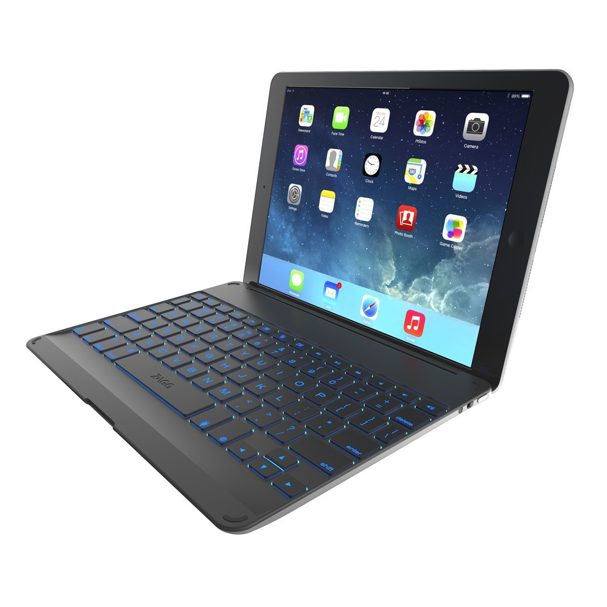 ZAGG FZKFHCBKLIT105 mobile device keyboard AZERTY Bluetooth Black, Grey – image 2
