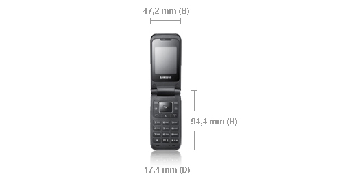 Samsung GT-E2530 5.08 cm (2") 85.3 g Red – image 2