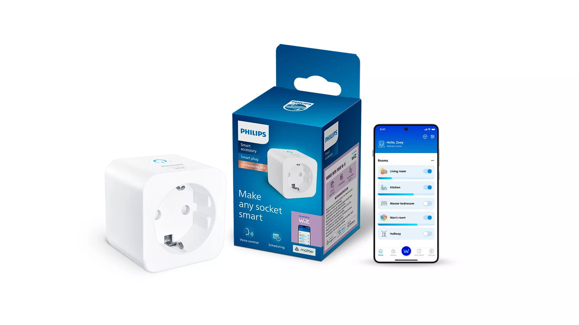 Philips by Signify Philips Smart Plug Matter Type F, 1-Pack – image 2