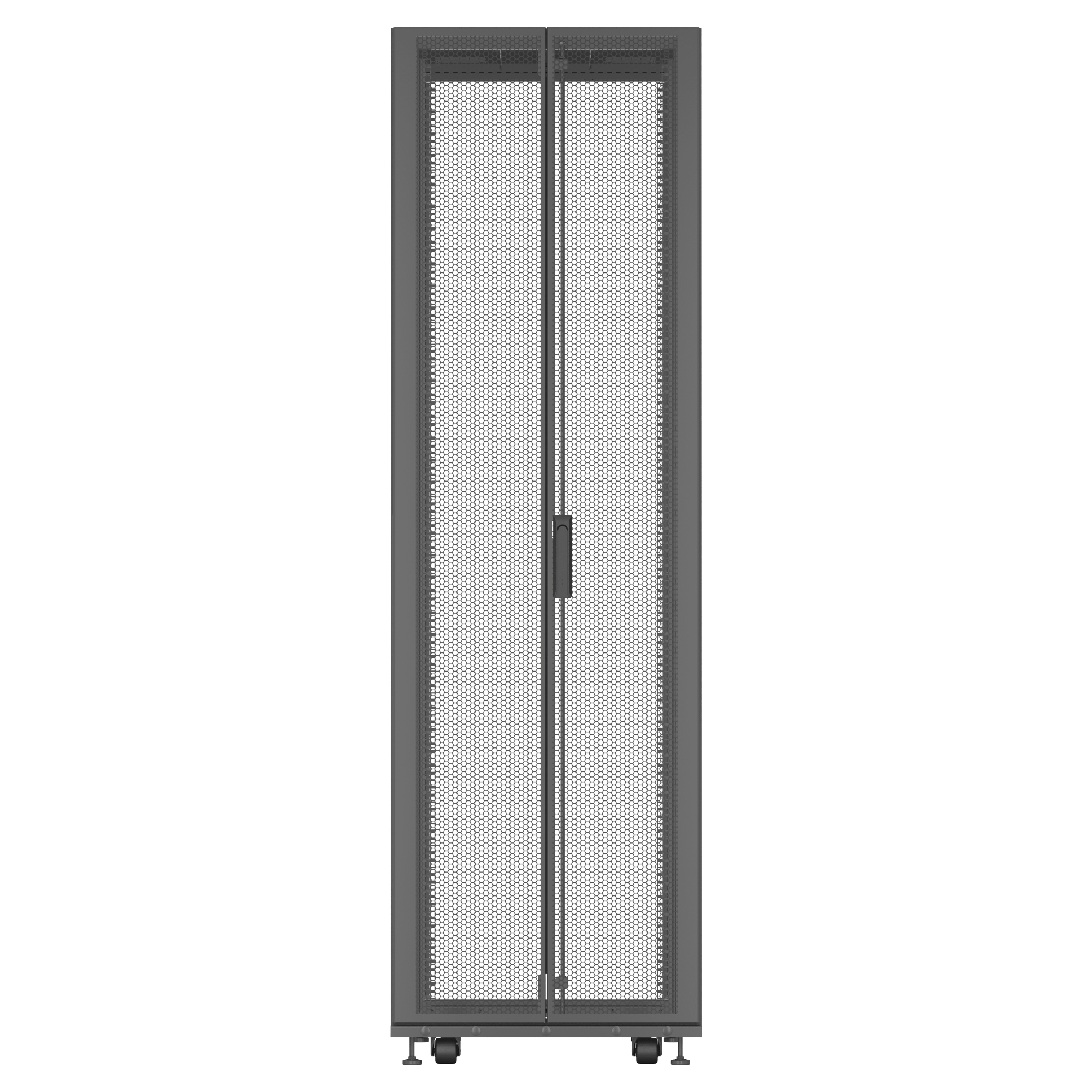 Vertiv VR Rack VR3100 rack cabinet 42U Freestanding rack Black, Transparent – image 3