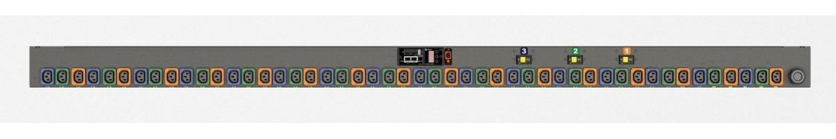 Vertiv Geist MNS3EHW1-48L138-4CS15A0A10-S-A power distribution unit (PDU) 48 AC outlet(s) 0U Black