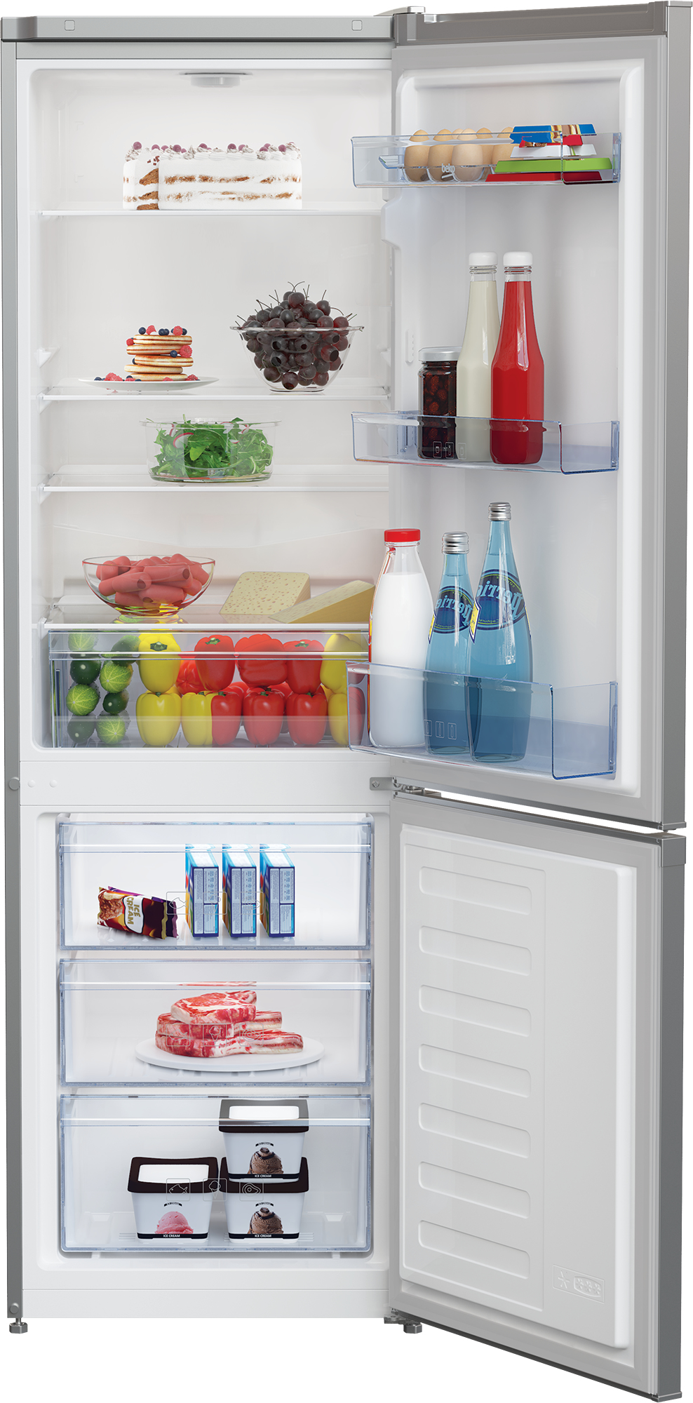 Beko CSG3571S Freestanding Fridge Freezer with Large Salad Crisper – image 3