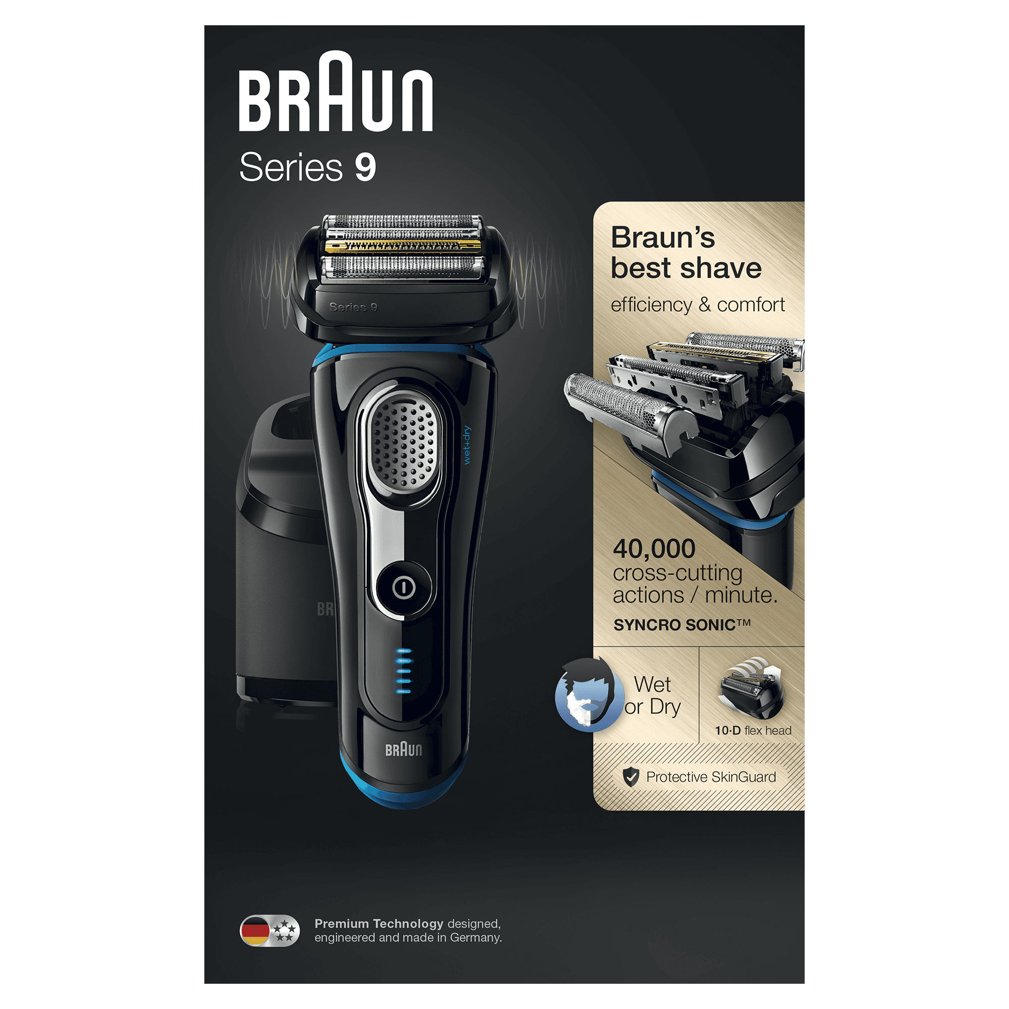 Braun 81575539 men's shaver Foil shaver Trimmer Black, Blue – image 4