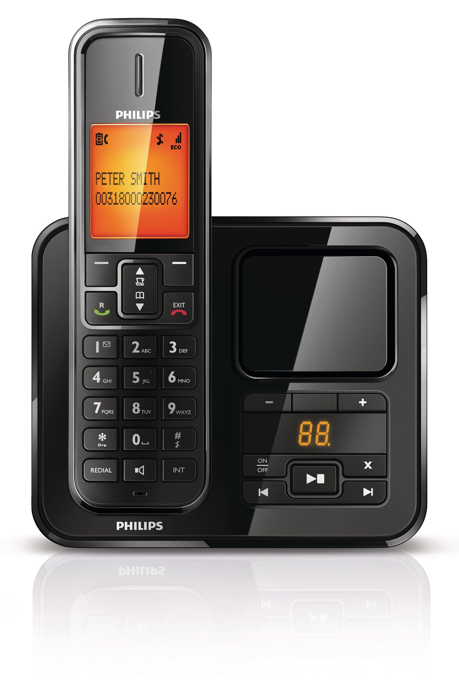 Philips SE5761B/DE telephone Analog telephone Caller ID Black