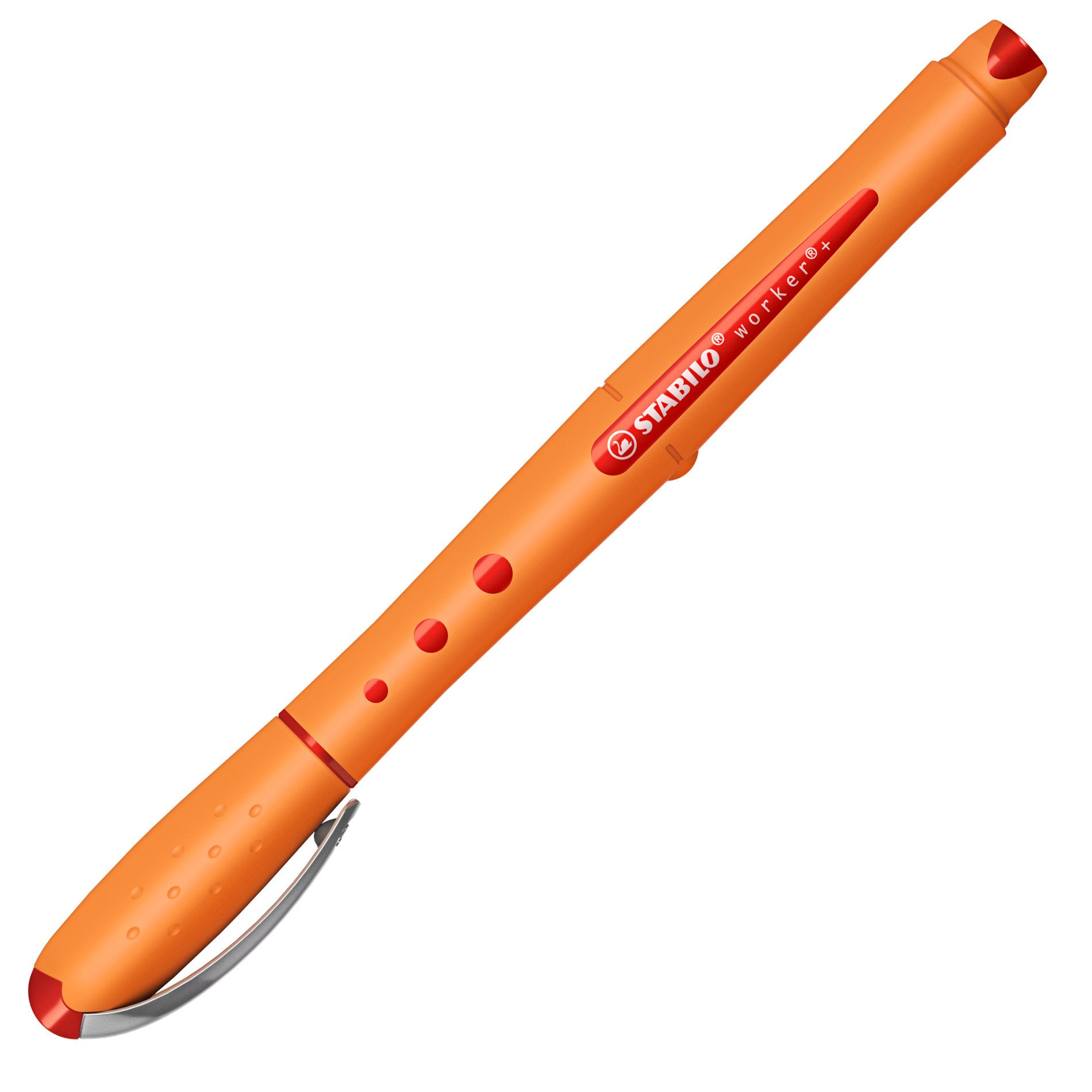 STABILO worker+ fine Penna stick a sfera Rosso 1 pz