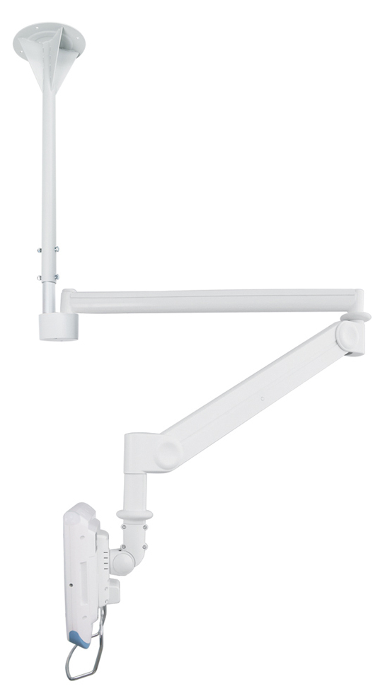 Neomounts FPMA-HAC100 - Bracket - full-motion - for LCD display - medical - white - screen size: 10"-24" - ceiling mountable
