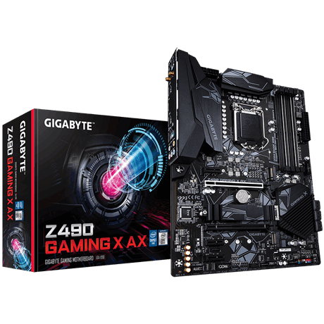 GIGABYTE Z490 GAMING X AX Intel Z490 Express LGA 1200 (Socket H5) ATX