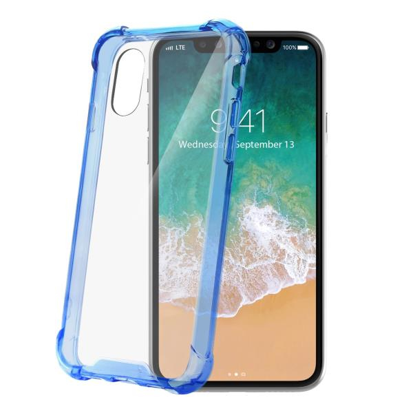 Celly Armor mobile phone case Cover Blue, Transparent