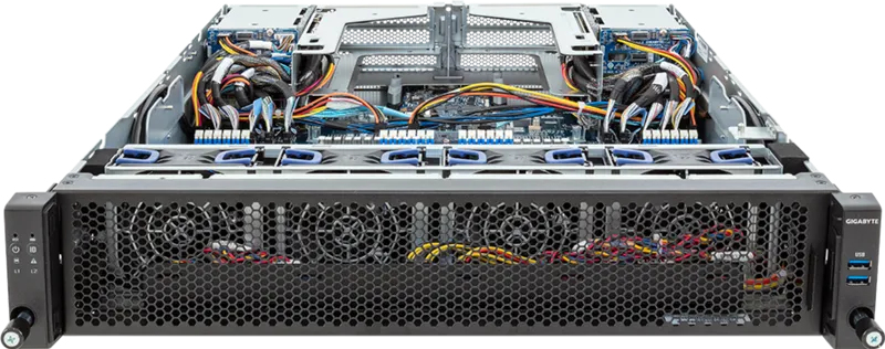GIGABYTE E283-Z91-AAD1 AMD SoC Socket SP5 Rack (2U) Black, Steel – image 2
