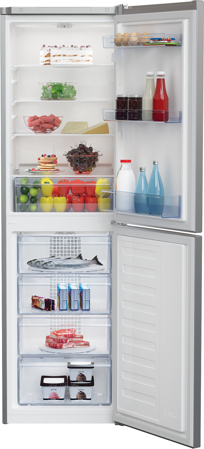 Beko RCHE300K31SN fridge-freezer Freestanding – image 3