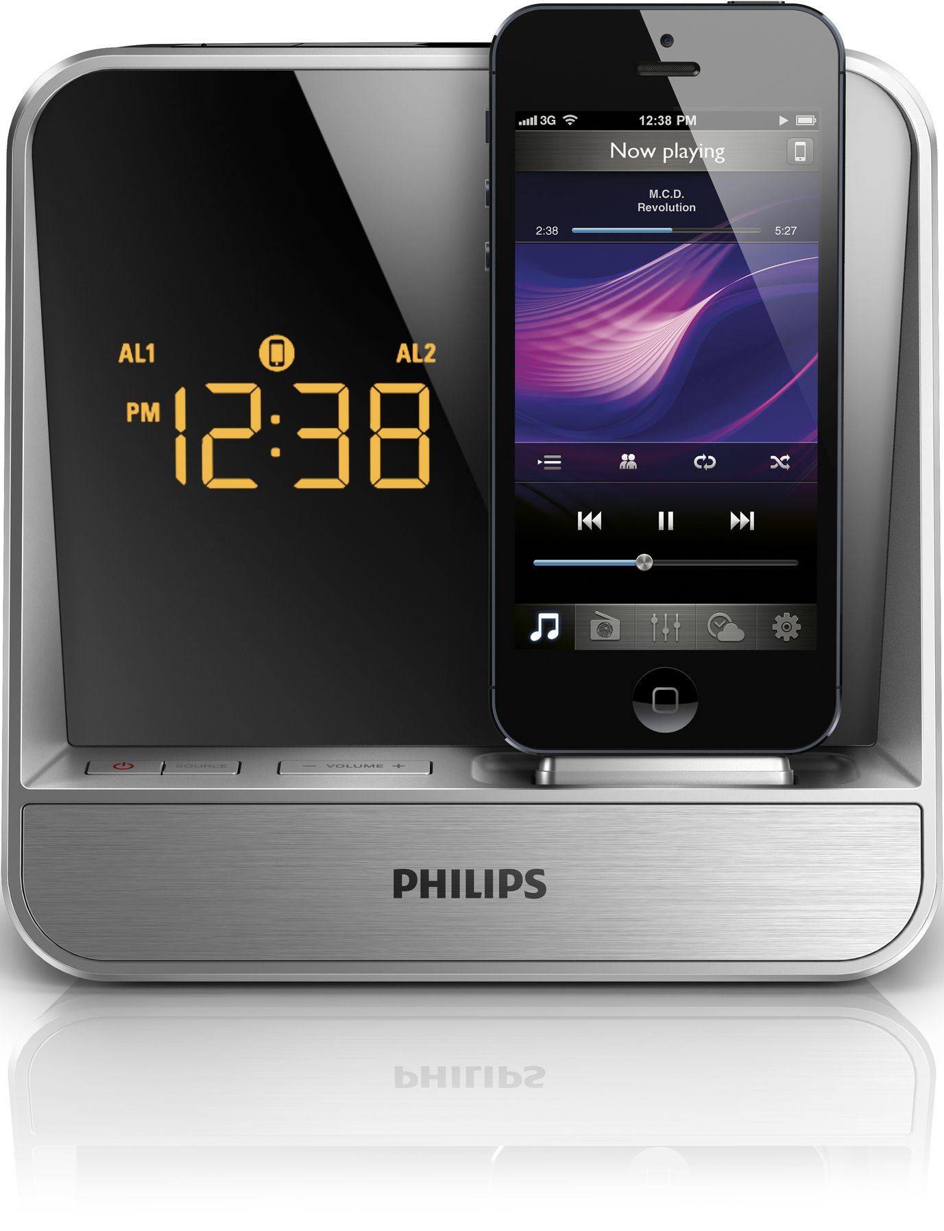 Philips AJ5305DB/93 radio Clock Silver – image 2