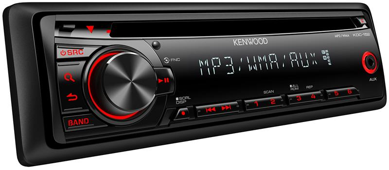 Kenwood KDC-152 car media receiver Black
