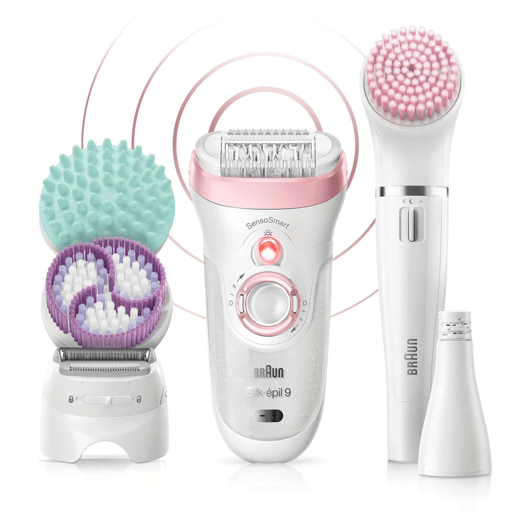 Braun Silk-épil 9 Silk-épil Beauty Set 9 9-995 Deluxe 9-in-1 Cordless Wet & Dry Hair Removal - Epilator, Shaver, Exfoliator, Cleansing Kit for Face & Body – image 1
