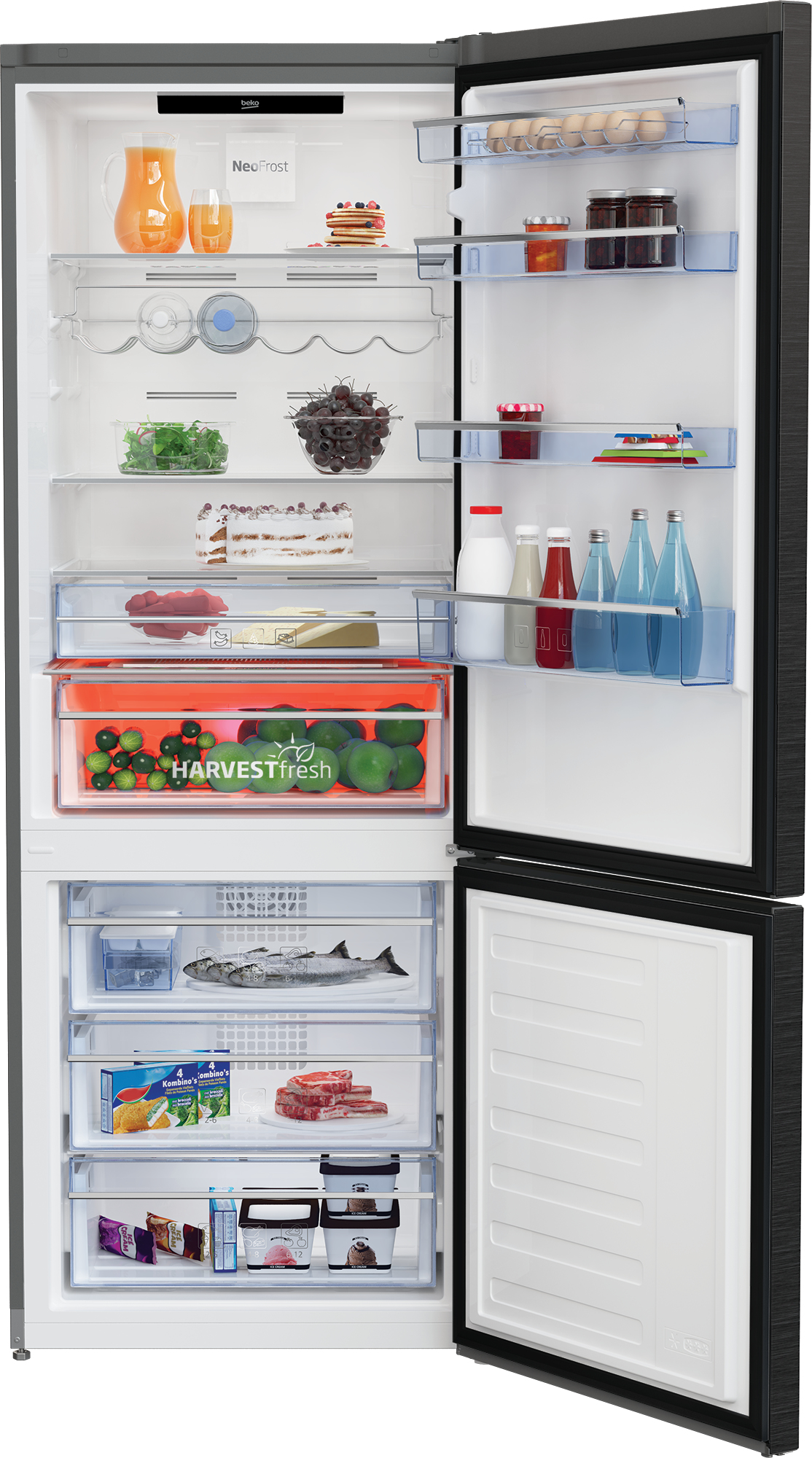 Beko RCNE560E60ZXRN fridge-freezer Freestanding – image 4