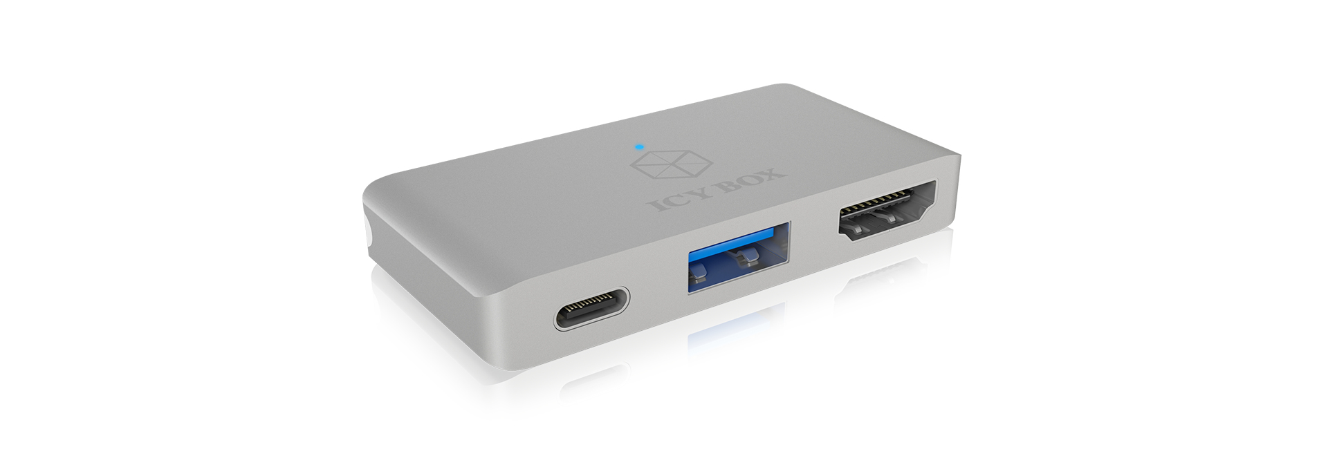 ICY BOX IB-DK4030-2C Docking Silver – image 1