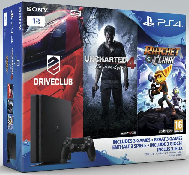 Sony Interactive Entertainment PlayStation 4, 3 Games