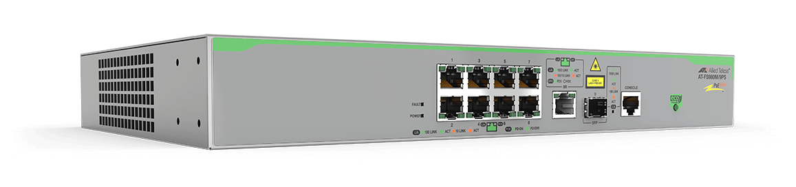 Allied Telesis FS980M/9PS Managed L3 Fast Ethernet (10/100) Power over Ethernet (PoE) Grey