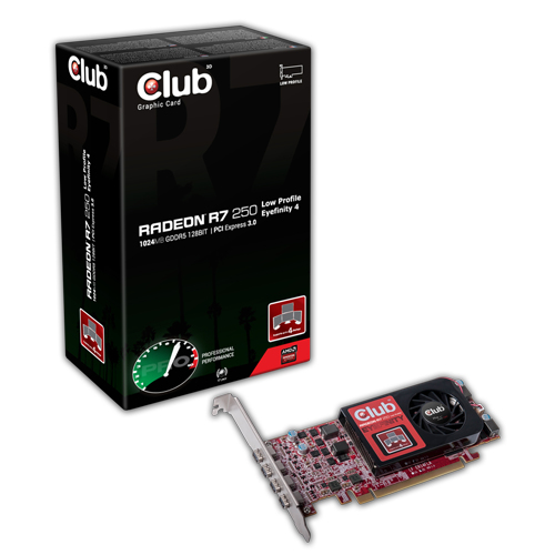 CLUB3D Radeon R7 250 Eyefinity4 lowProfile – image 2
