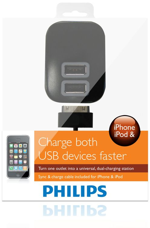 Philips DLM2241/17 mobile device charger Mobile phone, MP3, Smartphone Black AC, DC Indoor – image 2
