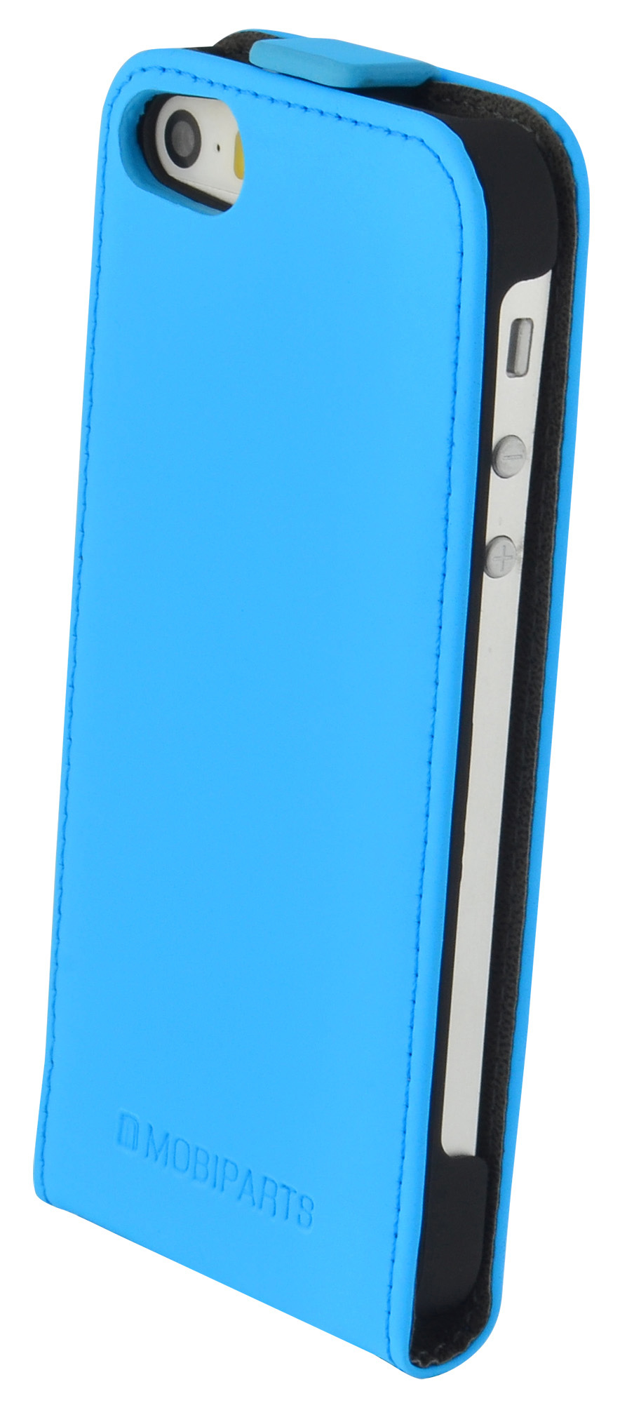 Mobiparts Premium Flip Case Apple iPhone 5, iPhone 5S, iPhone SE Light Blue – image 3