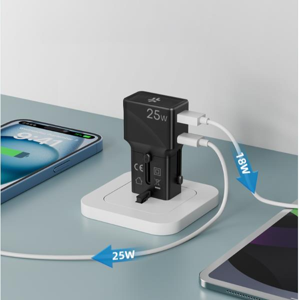 Celly MULTIPLUGSL25W mobile device charger Headphones, Smartphone, Tablet Black AC Fast charging Indoor – image 5