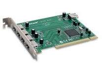 D-Link High Speed USB 2.0 5-Port PCI Adapter