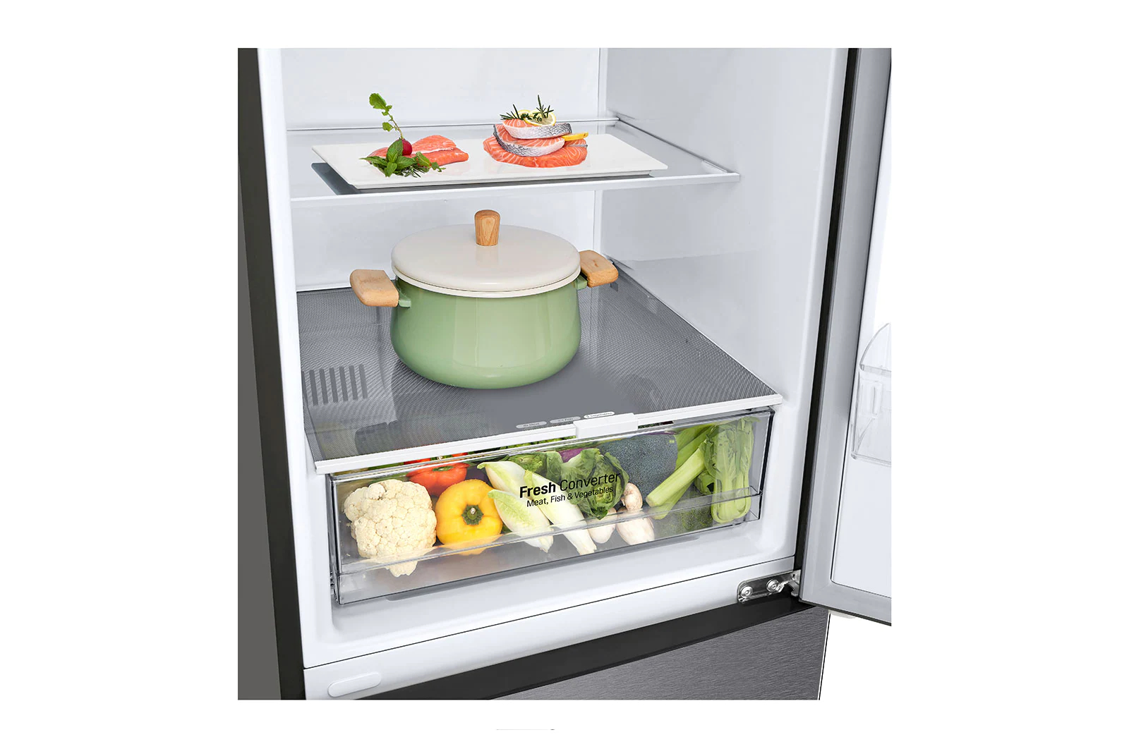 LG GBP61DSPGC fridge-freezer Freestanding – image 4