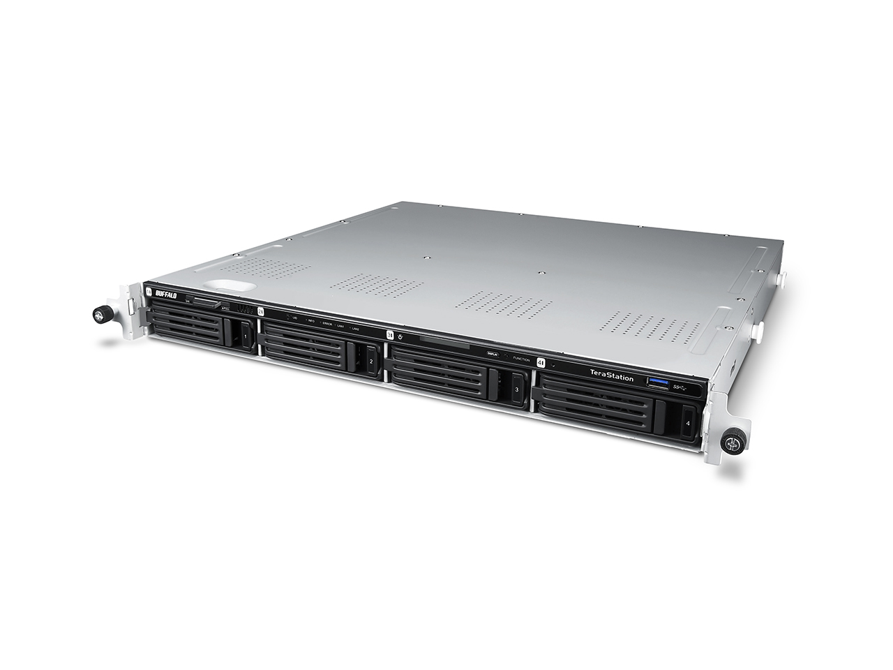 Buffalo TeraStation TS5400RH1604 NAS/storage server Rack (1U) Intel Atom® 2 GB DDR3 16 TB HDD Black, Grey