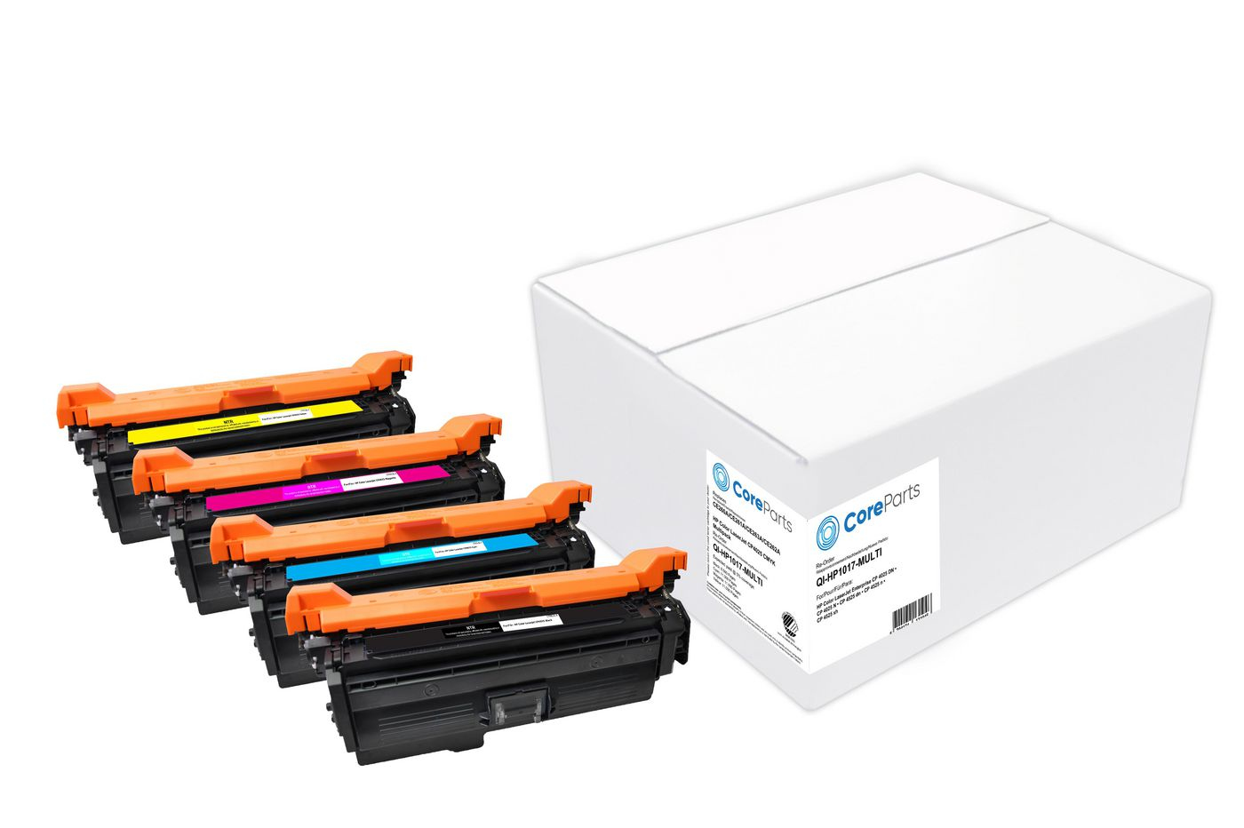 CoreParts QI-HP1017-MULTI toner cartridge 4 pc(s) Compatible Black