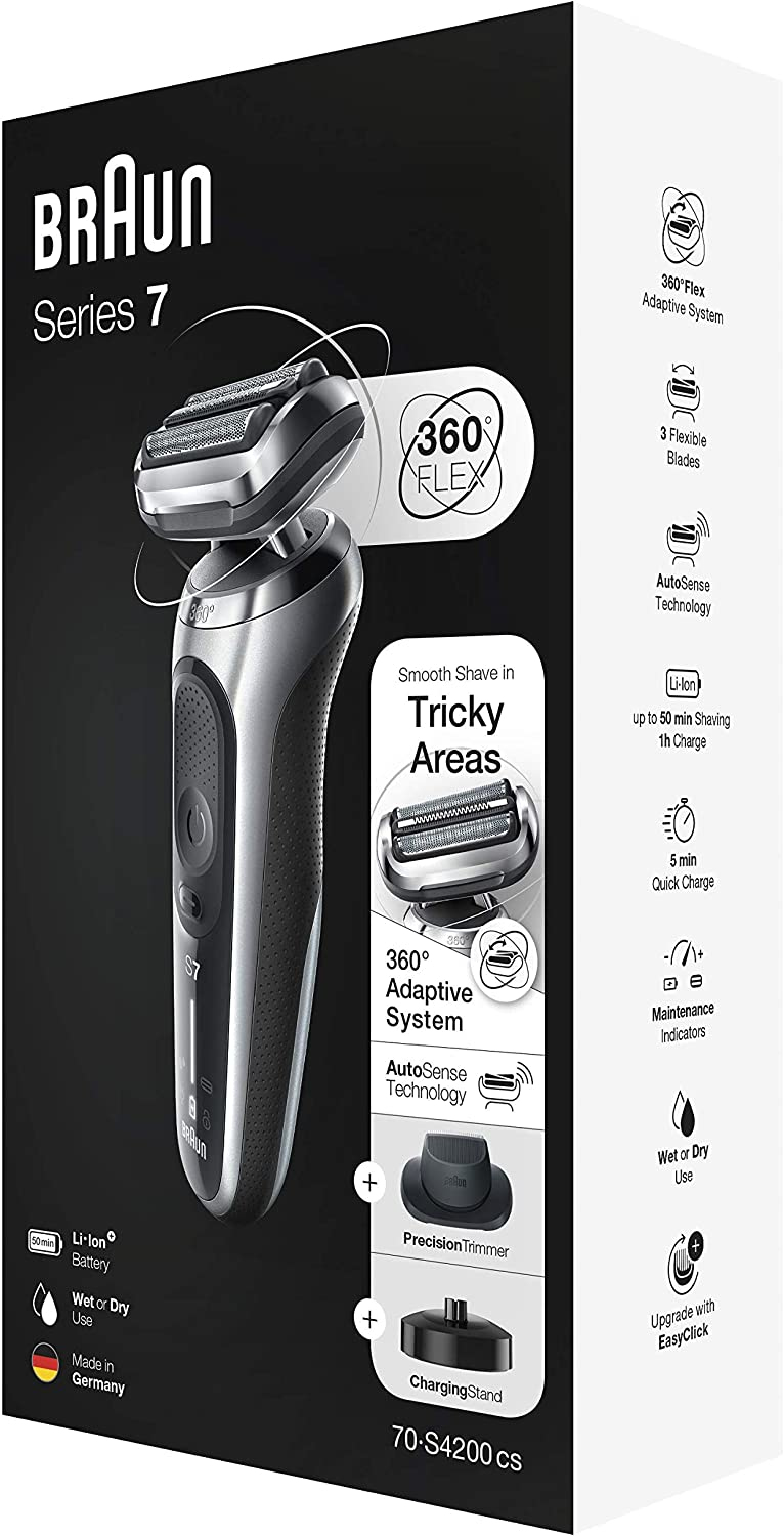 Braun Series 7 70-S4200cs Foil shaver Trimmer Silver – image 6