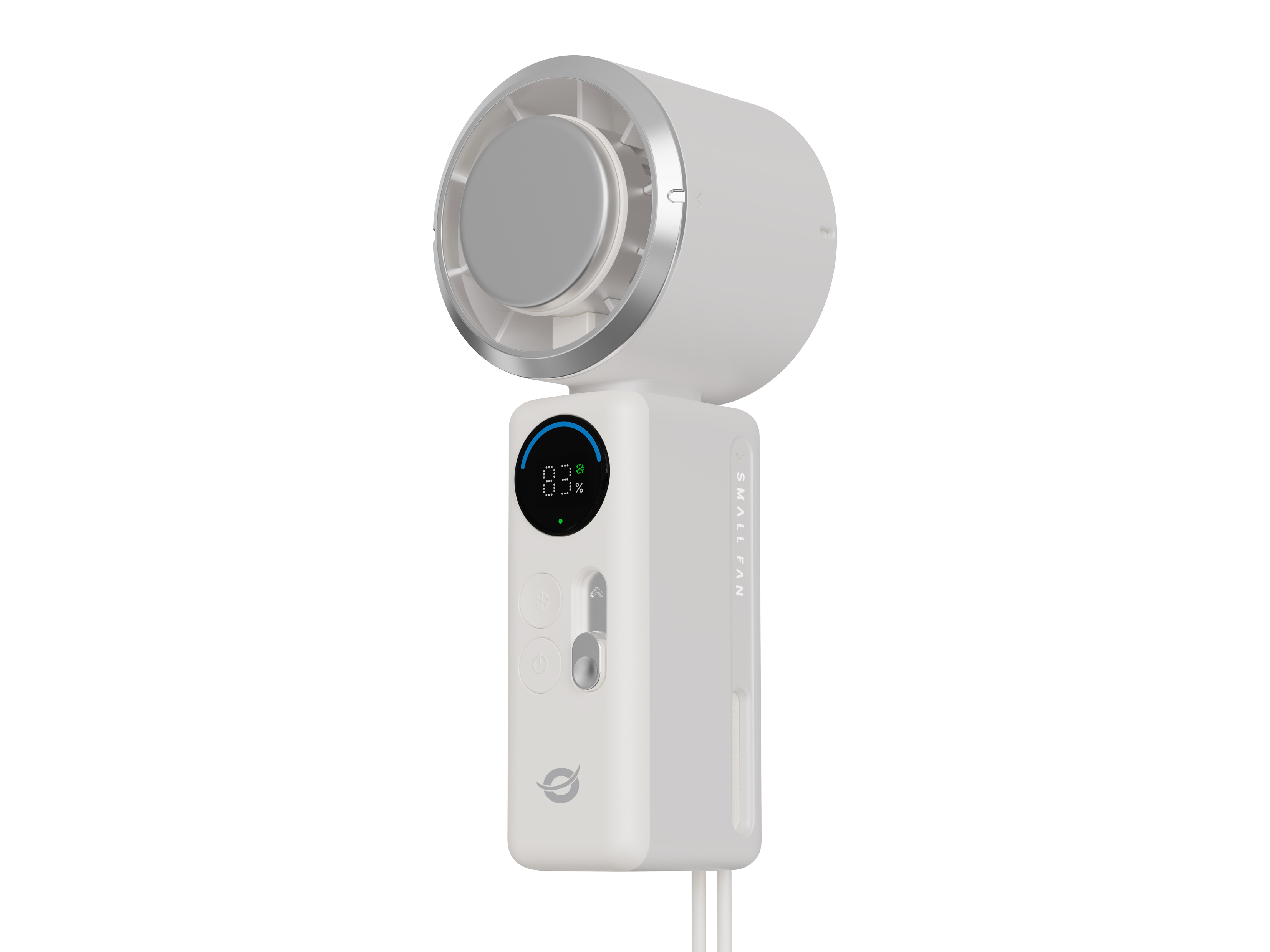Conceptronic AERIVA03C Handventilator Turbo mit Kühlplatte, Cremefarben