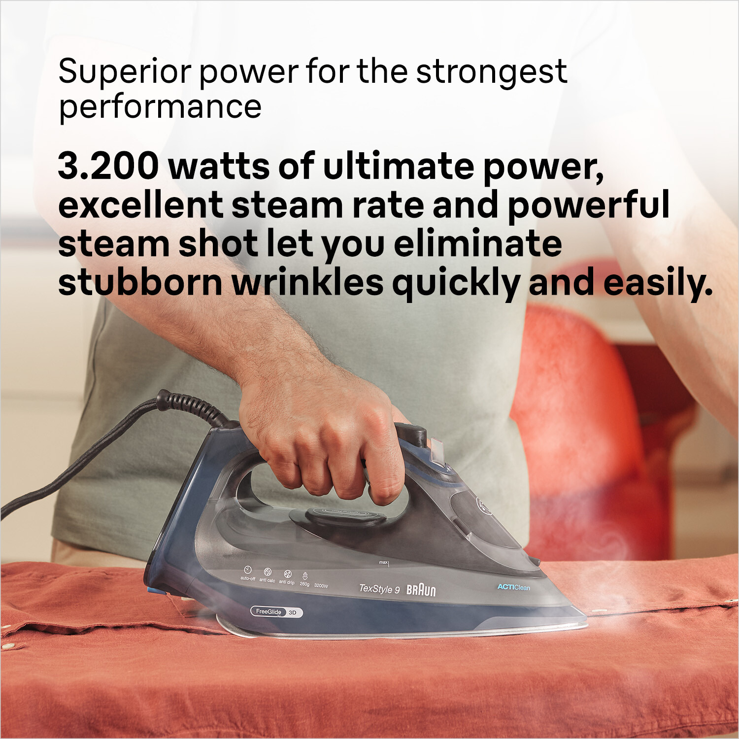 Braun TexStyle 9 0127409002 iron Steam iron EloxalPlus soleplate – image 9