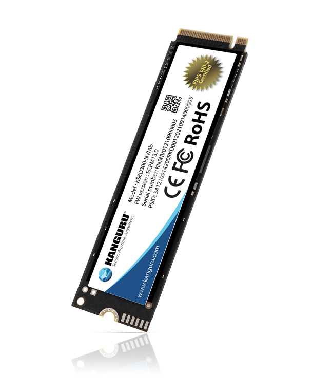 iStorage Kanguru Defender SED300 Hardware-Based Self-Encrypting Internal SSD 1 TB|FIPS 140-2 Certified | M.2 2280 Internal | PCI Express NVMe (PCI Express NVMe 4.0 x4) | TAA Compliant image 4