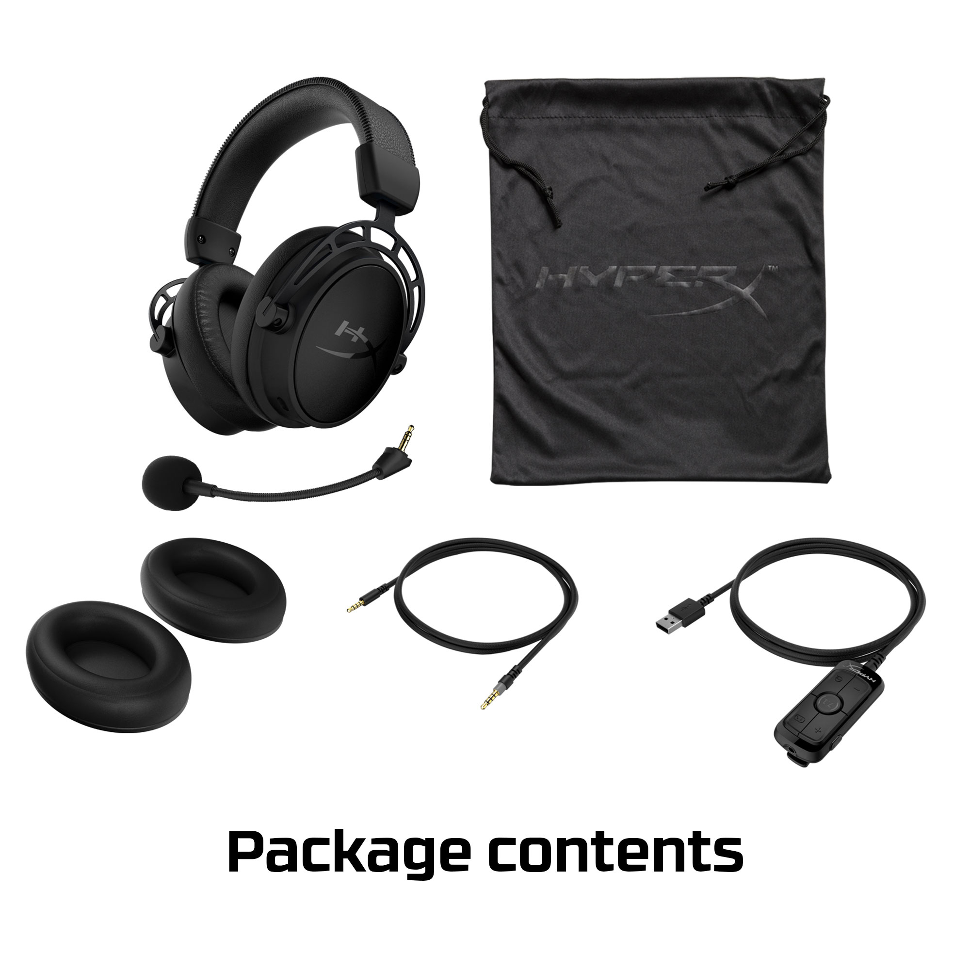 HyperX Cloud Alpha S - Gaming Headset (Black) (HX-HSCAS-BK/WW) – image 5