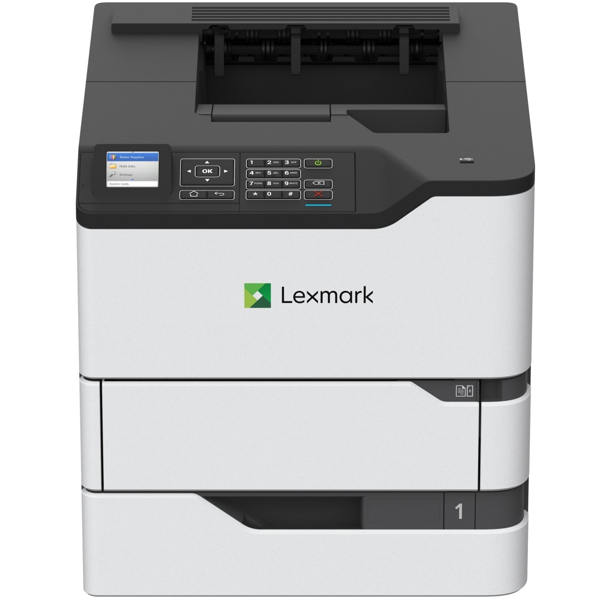 Lexmark MS821dn - Printer - B/W - Duplex - laser - A4/Legal - 1200 x 1200 dpi - up to 55 ppm - capacity: 650 sheets - USB 2.0, Gigabit LAN, USB 2.0 host