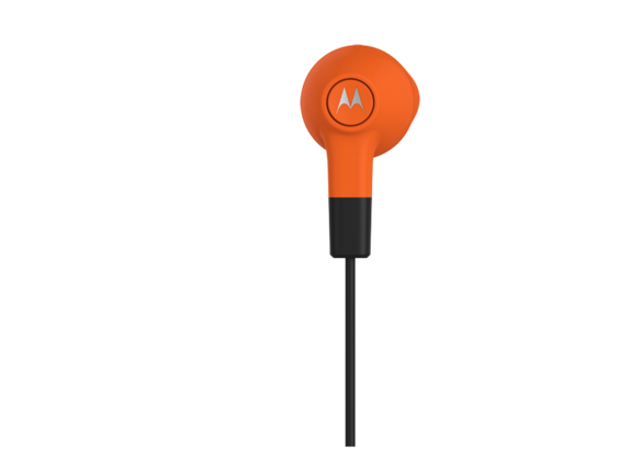 Motorola Earburds Headset Wired In-ear Calls/Music Orange – image 1