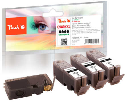 Peach PI100-361 toonerikassett 4 tk Must