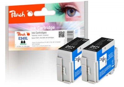 Peach PI200-626 tindikassett 2 tk Must