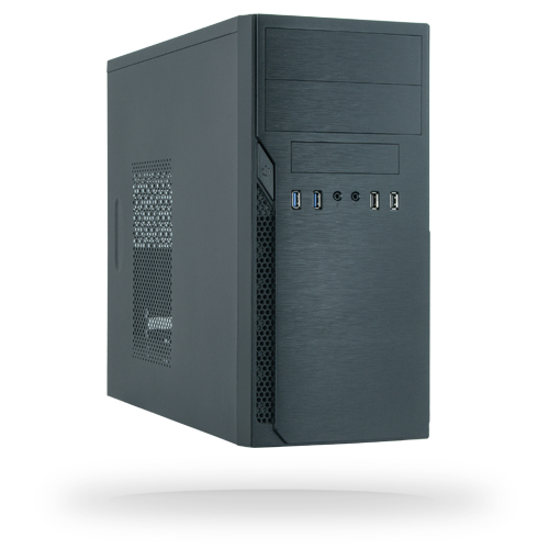 Chieftec ATX mini-tour alu brossé SECC Tower Nero
