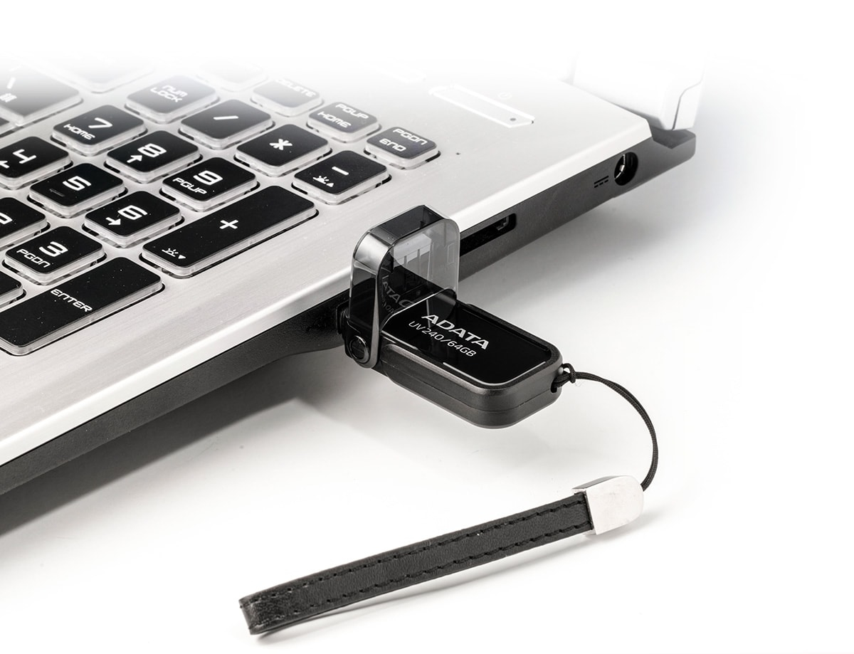 Memoria Usb Adata Uv240 64Gb Usb 2.0 Negro - UV240BK-64G
