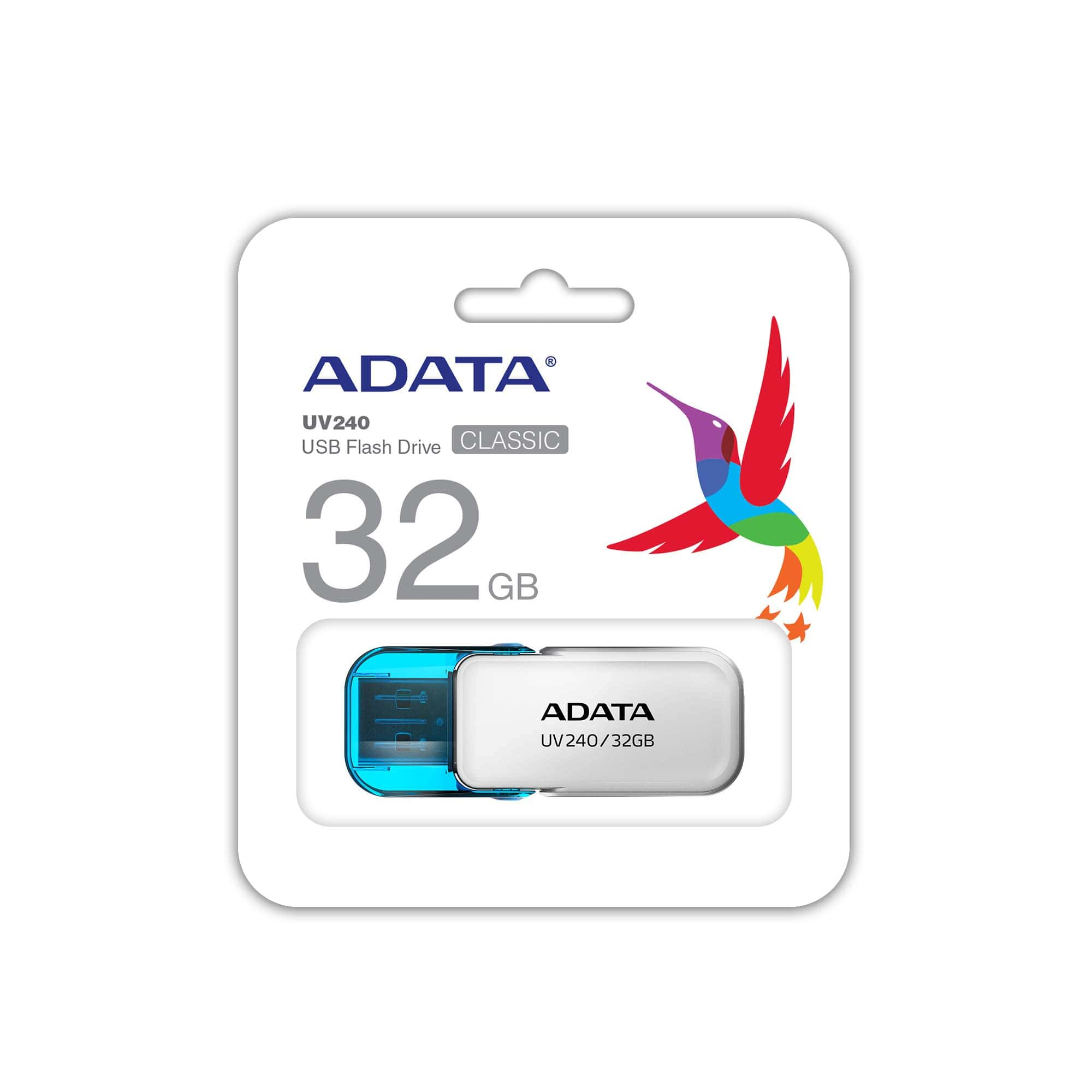 Memoria Usb Adata Uv240 32Gb Usb 2.0 Blanco - AUV240-32G-RWH