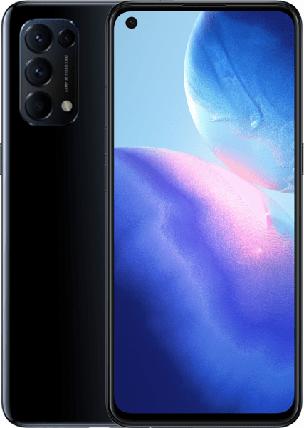 Oppo Reno5 16.3 cm (6.43") Single SIM ColorOS 11.1 4G USB Type-C 8 GB 128 GB 4310 mAh Black