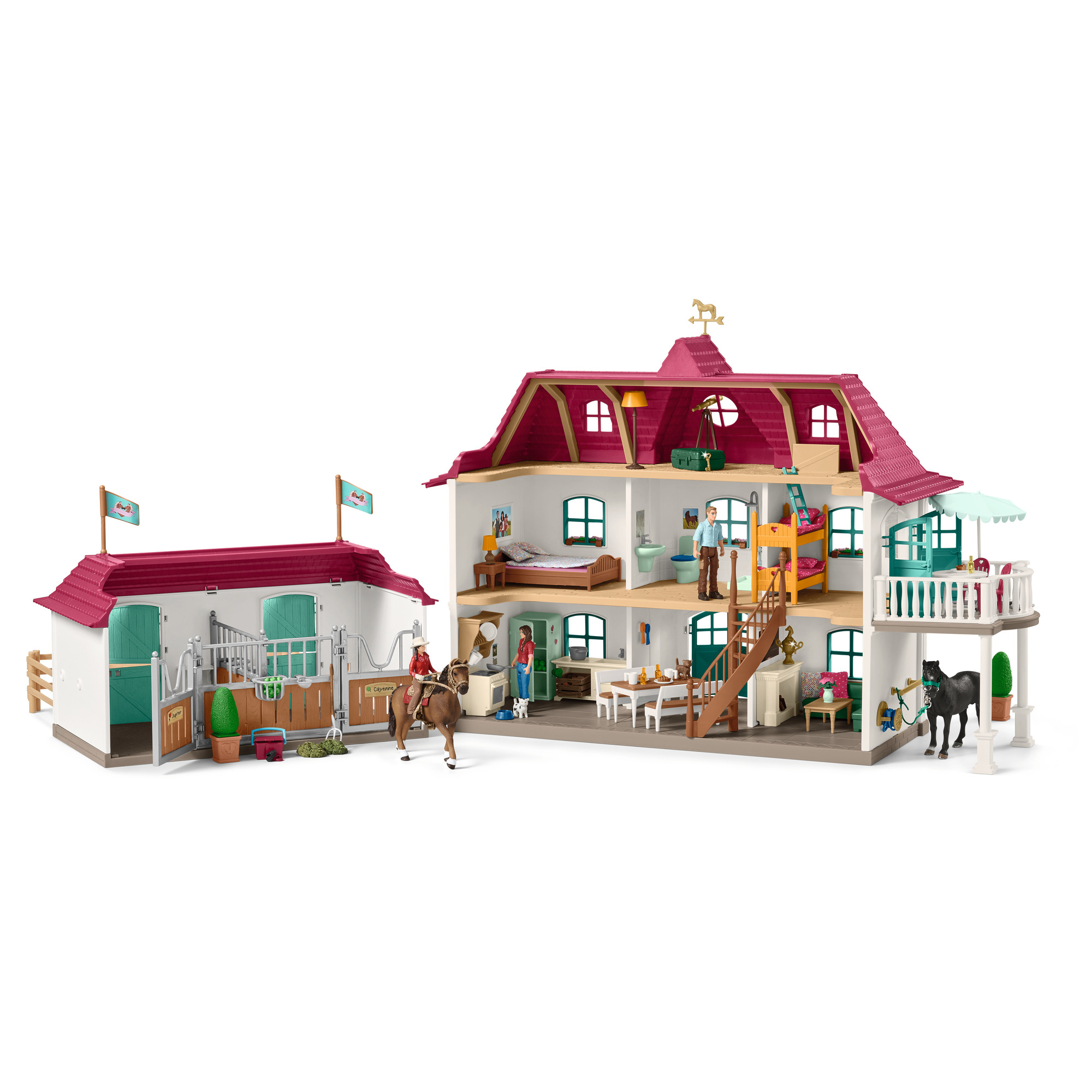 صورة Schleich HORSE CLUB 42416 بيت مزرعة خيول مع منزل