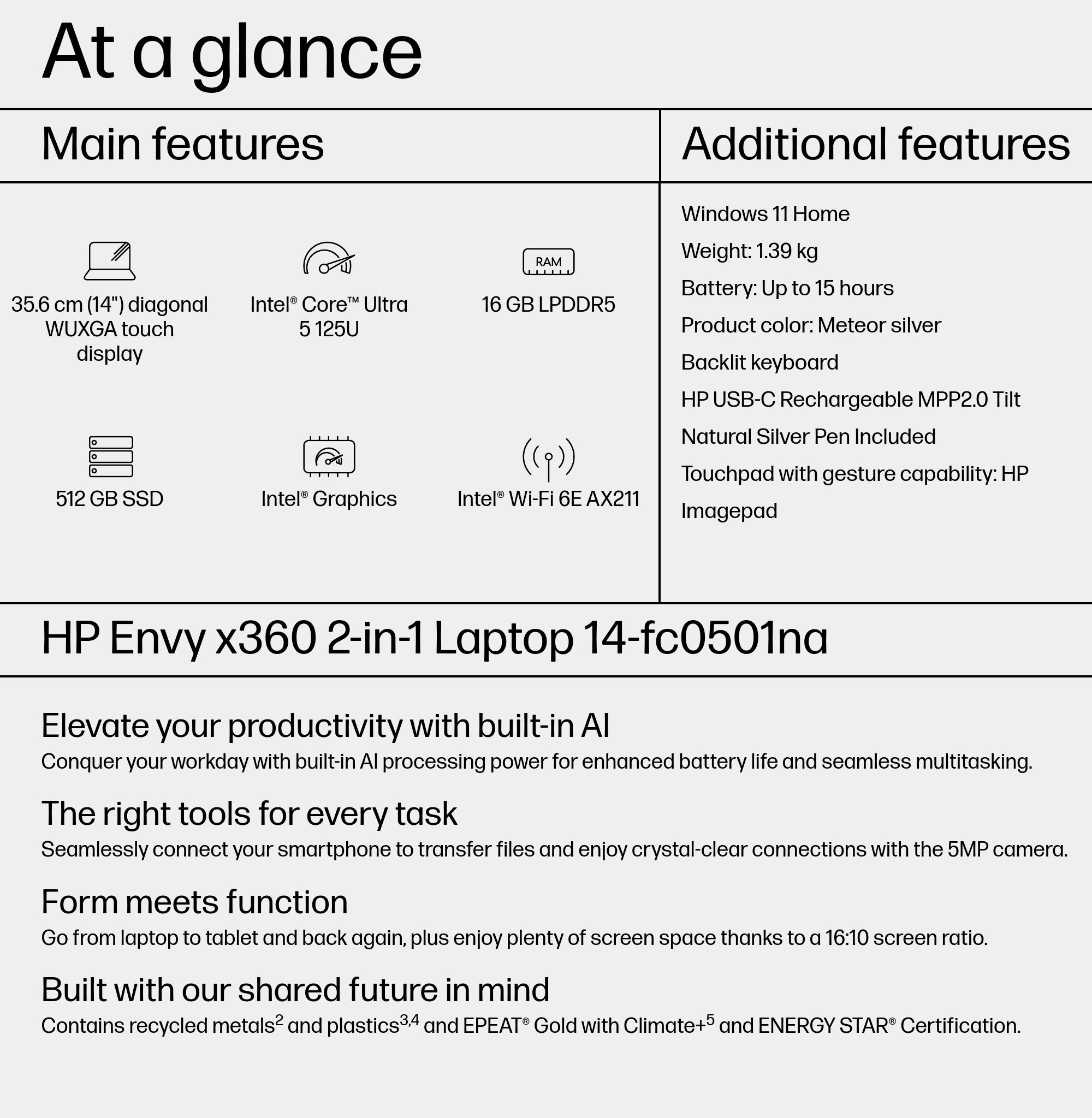 HP Envy x360 14-fc0501na – image 4