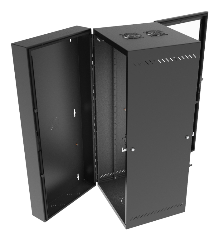 Vertiv GL48WMP-B-AF rack cabinet 25U Wall mounted rack Black – image 4