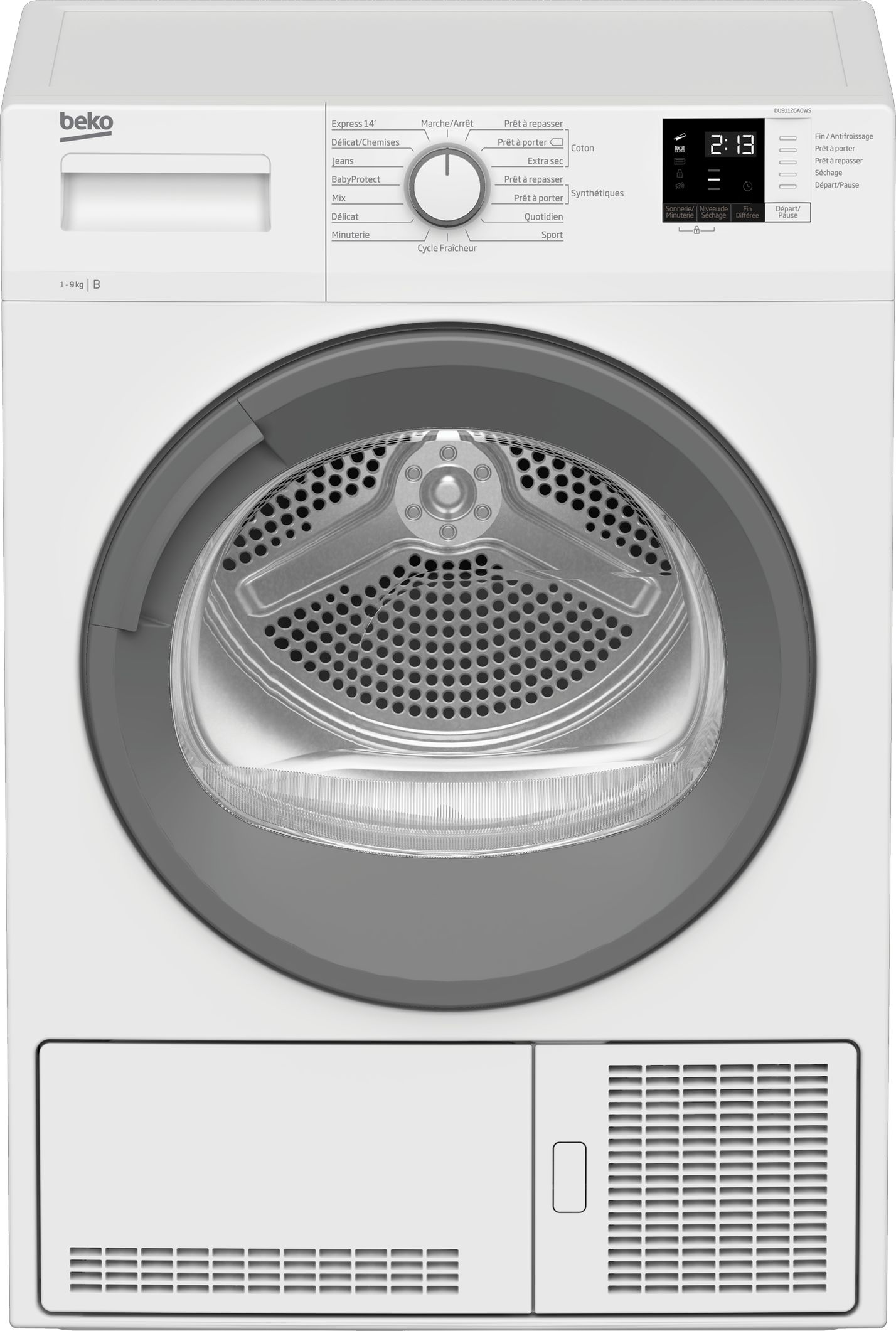Beko DU9112GA0WS tumble dryer Freestanding Front-load – image 1