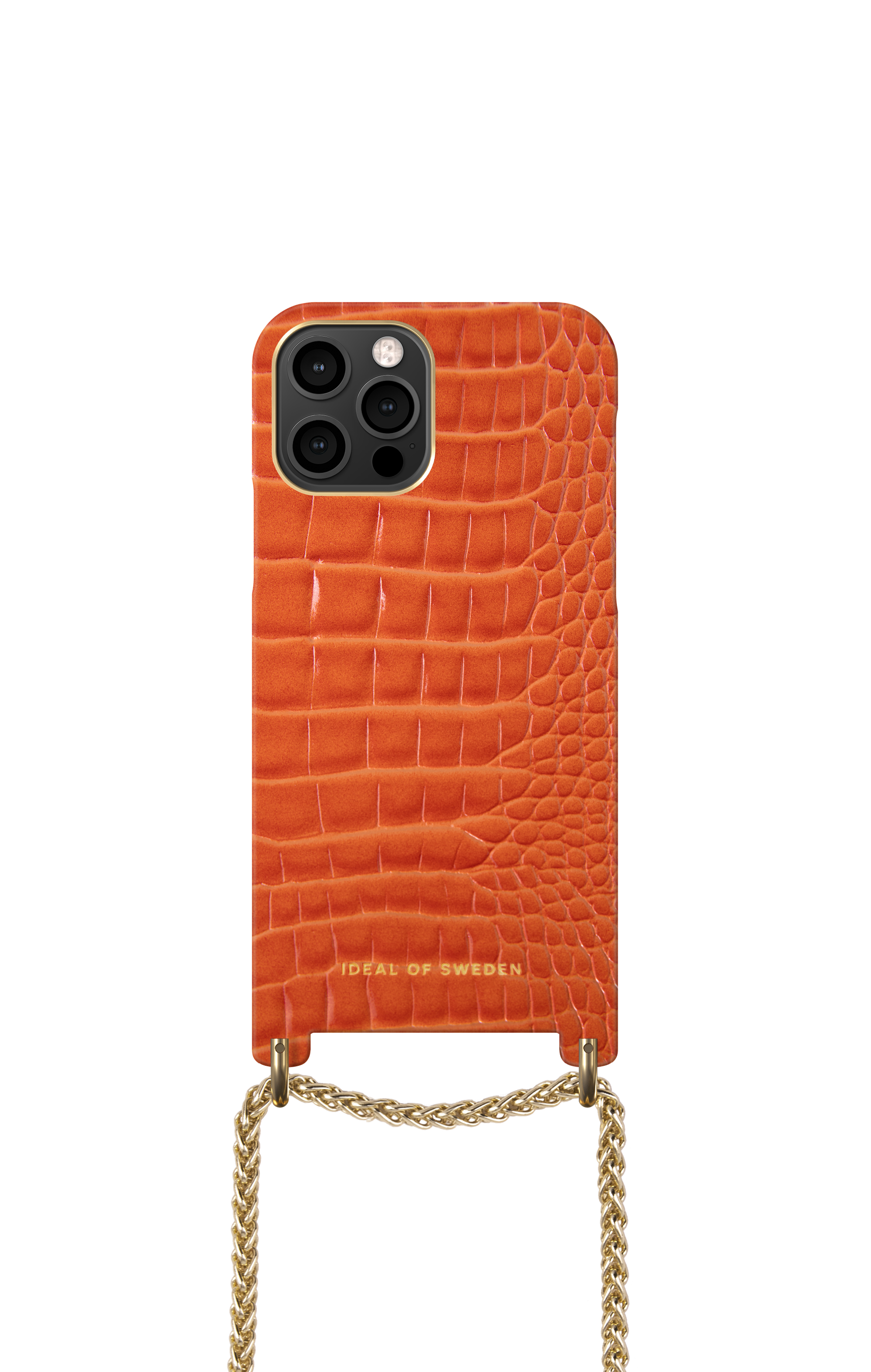 iDeal of Sweden Lilou Necklace Case Orange Croco iPhone 12 PRO MAX – image 3