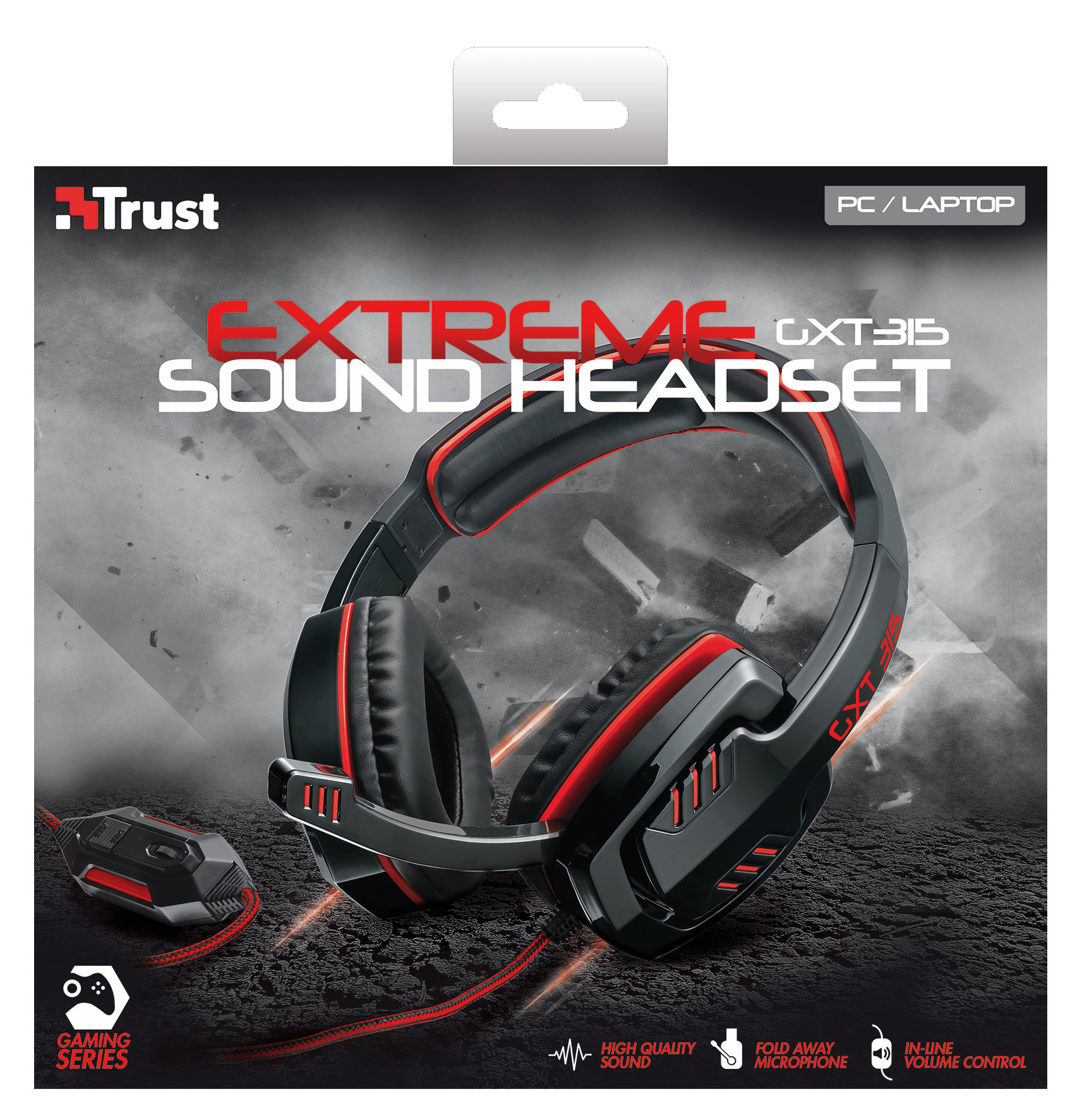 Trust 20174 headphones/headset Wired Head-band Music Black, Red – image 5